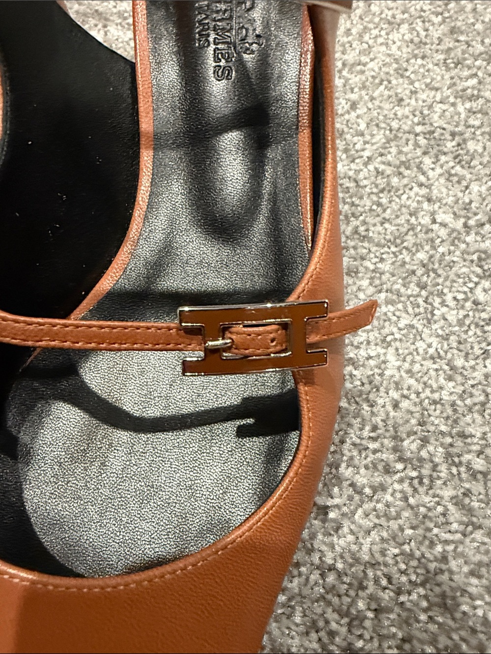 Authentic Hermes sling back shoes - Picture 2 of 7